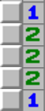 This is a simple minesweeper example taken from http://minesweeperonline.com/